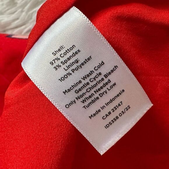 Talbots Skirt Floral Paisley Red New Womens Size 12 - Picture 7 of 7